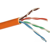 Кабель витая пара ExeGate UTP4-C5e-CU-S24-IN-LSZH-OR-305-FLUKE cat 5e 305 м (EX281820RUS)