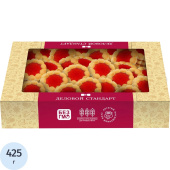 Печенье сдобное Деловой Стандарт с вишневым мармеладом 425 г купить в интернет-магазине товаров для офиса и дома ТопГрад с доставкой