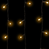 Гирлянда светодиодная уличная Neon-Night Айсикл бахрома теплый белый свет 176 светодиодов (4.8х0.6 м)