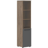 Шкаф-колонка комбинированный Morris Trend MHC 42.2 со стеклом  (антрацит/кария пальмира, 429х423х1956 мм)