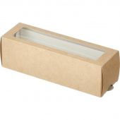 Бумажный контейнер DoEco МВ 6 для макарони коричневый (180х55х55 мм, 50 штук в упаковке)