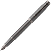 Ручка перьевая Parker IM Professionals Monochrome Titanium цвет чернил синий цвет корпуса серый (артикул производителя 2172959)