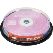 Диск DVD-R BigTech 4.7 ГБ 16x cake box YDVDRB004 (10 штук в упаковке)