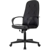 Кресло для руководителя Easy Chair 602PU черное (экокожа, пластик)