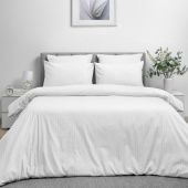 Постельное белье Волшебная ночь Warm white (евро, 2 наволочки 70х70, поплин)