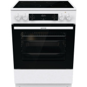 Плита электрическая Gorenje GECS6C70WC стандартной ширины белая  (стеклокерамика, 4 конфорки, 71 литр)