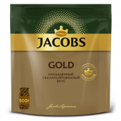 Кофе растворимый Jacobs Gold 500 г (пакет)