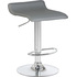 Стул барный Dobrin Tommy серый/хромированный (искусственная кожа/металл)