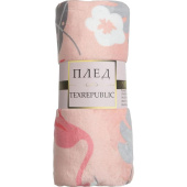 Плед Texrepublic Absolute Фламинго фланель 150x200 см разноцветный