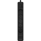 Сетевой фильтр Harper UCH-560 на 5 розеток + 3 USB 3 метра черный (H00003013)