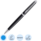 Ручка шариковая Waterman Hemisphere Mars Black PT цвет чернил синий,  цвет корпуса черный (артикул производителя S0920570)