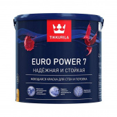 Краска моющаяся Tikkurila Euro Power 7 A белая матовая 2,7 л