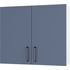 Шкаф кухонный Комфорт 2 911675 (дымчато-голубой/белый, 800х289х676 мм)