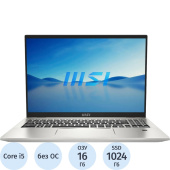 Ноутбук MSI Prestige 16 Evo A13M-414XRU 16" Silver Intel Core i5  13500H/16 ГБ/SSD 1024 ГБ/Intel Iris Xe Graphics (9S7-159222-414)