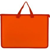Папка-портфель пластиковая Attache Neon А4+ оранжевая (340x40х245 мм, 1 отделение)