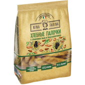 Хлебные палочки Nina Farina с семенами льна и подсолнечника 160 г купить в интернет-магазине товаров для офиса и дома ТопГрад с доставкой