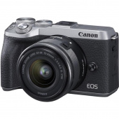 Фотоаппарат Canon EOS M6 Mark II kit + объектив EF-M 15-45 S EVF EU26