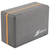 Блок для йоги Start up 22.8х15.2х10 см серый/оранжевый