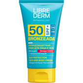 Крем солнцезащитный Librederm Bronzeada с Омега 3-6-9 и термальной водой  SPF50 150 мл