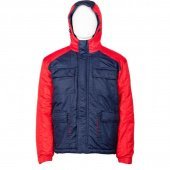 Куртка рабочая зимняя мужская з41-КУ синий/красная (размер 44-46, рост 170-176)