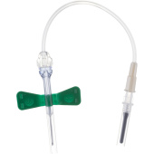 Игла-бабочка Vacuette Safety 450083V1 G21 (0.8 x 19 мм) зеленая с луер-адаптером (90 штук в упаковке)