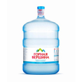 Бутилированная питьевая вода Горная Вершина 19 литров (бутыль включена в стоимость)