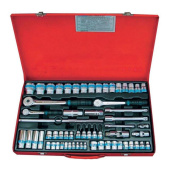 Набор головок шестигранных King Tony 4-32 мм 1/4" и 3/8" и 1/2" 62 предмета (9564MR)