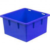 Ящик (лоток) кондитерский из ПНД 385х385х225 мм синий