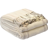 Покрывало Tkano Essential Warm traditions хлопок 230х250 см бежевое/серое