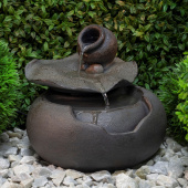 Фонтан декоративный настольный Green Apple Кувшинка 19 см