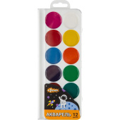 Краски акварельные медовые Комус Класс Space time 12 цветов