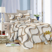 Комплект постельного белья Эльф Satin Collection Волны 1.5-спальное  микросатин 70x70 см