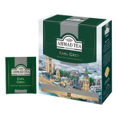 Чай черный Ahmad Tea Earl Grey 100 пакетиков (бергамот)