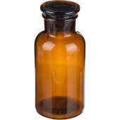 Склянка стеклянная с пробкой широкое горло 500 мл купить в интернет-магазине товаров для офиса и дома ТопГрад с доставкой