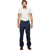 Брюки рабочие летние мужские л34-БР со светоотражающим кантом синие  (размер 48-50, рост 182-188)