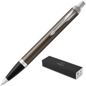 Ручка шариковая Parker IM Metal Core Dark Espresso CT цвет чернил синий цвет корпуса коричневый (артикул производителя 1931671)