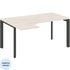 Стол эргономичный ONIX-П O.MP-SA-4L левый (денвер светлый/антрацит,  1580х1180х750 мм)