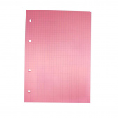 Сменный блок для тетрадей (A5, 80 листов, розовый, клетка)
