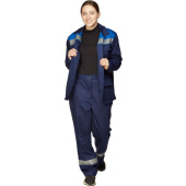 Костюм рабочий летний женский л05-КБР с СОП синий/васильковый (размер  48-50, рост 158-164)