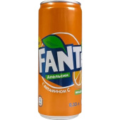 Напиток сильногазированный Fanta 0.33 л купить в интернет-магазине товаров для офиса и дома ТопГрад с доставкой