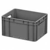 Ящик (лоток) универсальный полипропиленовый I Plast ЕС-4322.3 400x300x220 мм серый с усиленным дном