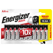 Батарейка AA пальчиковая Energizer Max (10 штук в упаковке)