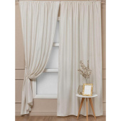 Комплект штор Amore Mio Однотонный софт 42002-002 (2 портьеры 150x270 см) шампань Комплект штор Amore Mio Однотонный софт 42002-002 (2 портьеры 150x270 см) шампань