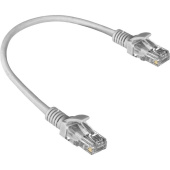Патч-корд витая пара ExeGate UTP-RJ45-RJ45-5e-0,3M-LSZH-GY 5e 0,3 м