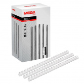Пружины для переплета пластиковые Promega office 19 мм белые (100 штук в упаковке)