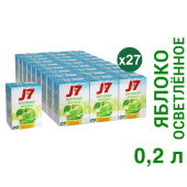 Сок J7 яблочный 0.2 л (27 штук в упаковке)