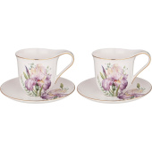 Набор чайный Lefard Irises на 2 персоны фарфор (4 предмета) Набор чайный Lefard Irises на 2 персоны фарфор (4 предмета)