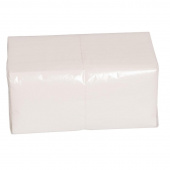 Салфетки бумажные 24x24 см белые 1-слойные 600 штук в упаковке