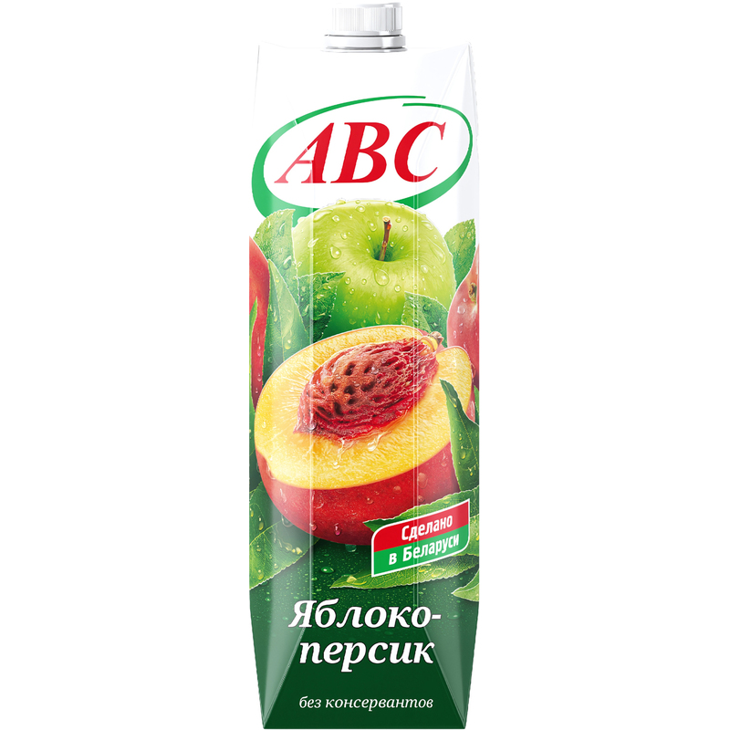 Нектар АВС яблочно-персиковый с мякотью 1 л