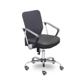 Кресло офисное Easy Chair 203 PTW черное (сетка/ткань, металл)